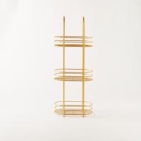 Metallic 3-Tier Storage Rack