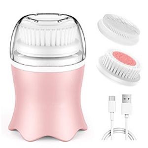 Facial Cleansing Brush 3 Modes Facial Cleansing Brush With 3 Replacement Brush Heads Rotating Facial Brush For Deep Cleansing Lightinthebox