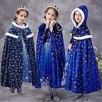 Kids Girls' Cape Graphic Active School Coat Outerwear 3-10 Years Spring 9850 dark gray blue without velvet 9850 color blue without velvet 9851 dark gray blue without velvet Lightinthebox - thumbnail