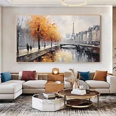 Handmade Original street Landscape Oil Painting On Canvas Wall Art Decor iron Tower art for Home Decor With Stretched FrameWithout Inner Frame Painting Lightinthebox Handmade Original street Landscape Oil Painting On Canvas Wall Art Decor iron Tower art for Home Decor With Stretched FrameWithout Inner Frame Painting Lightinthebox