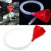 Refueling Guide Pipe Lengthened Plastic Funnel Motorcycle Car Gasoline Fuel Liquid Tool Refueling Household Funnel Lightinthebox - thumbnail