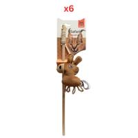 FOFOS Donkey Cat Wand Cat Toy (Pack Of 6) FOFOS Donkey Cat Wand Cat Toy (Pack Of 6)