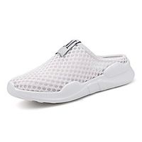 Women's Clogs  Mules Flat Heel Round Toe Booties Ankle Boots Daily Home Mesh Solid Colored White Black miniinthebox - thumbnail