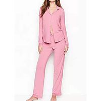 Women's Home Polyester Pant everyday Suits Long Sleeve Print Spring  Summer Print XS White Lightinthebox - thumbnail
