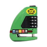 Ulac Air Alarm Combo Disc Lock Green - thumbnail