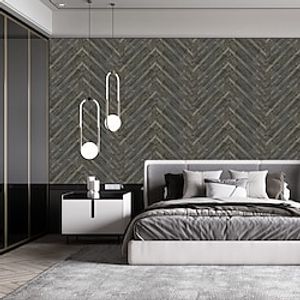 Black iron Magnolia American wood grain flooring thickened frosted PVC self-adhesive bedroom kitchen bathroom school office removable decorative wall sticker floor sticker Lightinthebox
