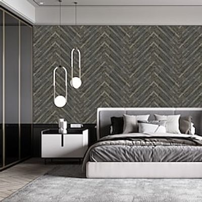 Black iron Magnolia American wood grain flooring thickened frosted PVC self-adhesive bedroom kitchen bathroom school office removable decorative wall sticker floor sticker Lightinthebox