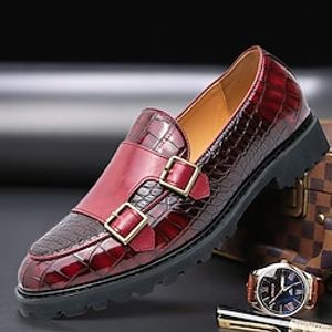 Men's Loafers  Slip-Ons Tassel Loafers Leather Loafers Walking Business Casual Office  Career Party  Evening Plush Warm Loafer Black Burgundy Spring Fall miniinthebox