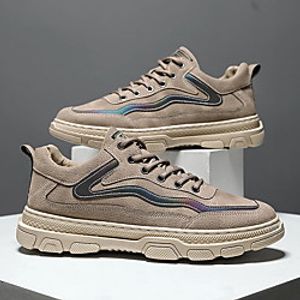 Men's Trainers Athletic Shoes Casual Athletic Daily Running Shoes Walking Shoes Suede Non-slipping Wear Proof Black Coffee Fall Spring miniinthebox