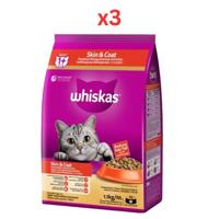 Whiskas Adult Chicken & Salmon Dry Cat Food 1.1Kg (Pack of 3)