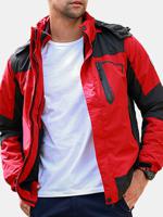 Two Pieces Windproof Detachable Hooded Jackets