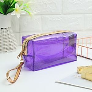 Women's Bags Polyester Cosmetic Bag Zipper Solid Color Outdoor 2021 Handbags Black Blue Purple Red Lightinthebox