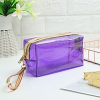 Women's Bags Polyester Cosmetic Bag Zipper Solid Color Outdoor 2021 Handbags Black Blue Purple Red Lightinthebox - thumbnail
