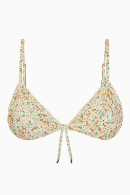 Floral String Tri Bikini Top Floral String Tri Bikini Top