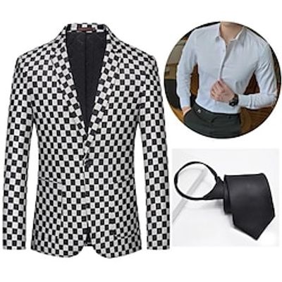 Retro Vintage Roaring 20s 1920s Outfits Suits  Blazers The Great Gatsby Gentleman Men's Cosplay Costume Masquerade Party Party  Evening Coat miniinthebox