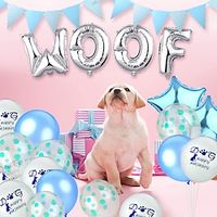 Dog Birthday Outfit Set, Shinning Dog Bow Tie with Prince Crown  Double Sided Saliva Towel, Birthday Banner   Print Balloons for Pet Puppy Dog Cat Boy Birthday Parties Lightinthebox - thumbnail