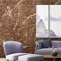 Self Adhesive PVC Waterproof Oil-Proof Brown Marble Wallpaper Contact Paper Wall Bathroom Kitchen Furniture Renovation Wall Sticker 10045cm miniinthebox - thumbnail