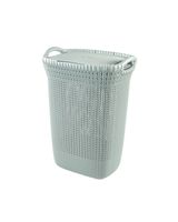 Curver 57 Liter Knit Long Laundry Basket Grey