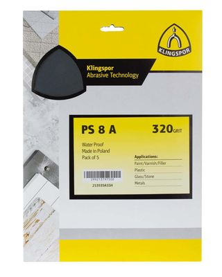 Klingspor Mix Grit Water Proof Sanding Sheet 320,400,600 Pack of 3 Klingspor Mix Grit Water Proof Sanding Sheet 320,400,600 Pack of 3