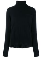 Sacai roll neck jumper - Black