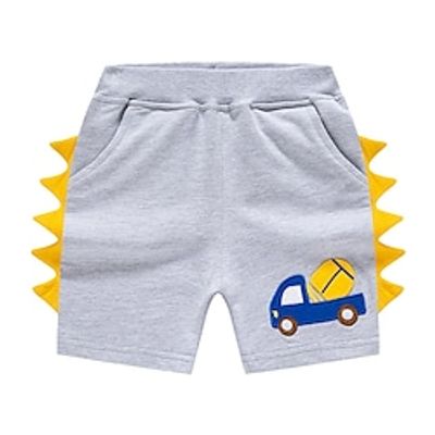 Kids Boys Shorts Blue Gray Print Spring Summer Active Sport 3-10 Years Lightinthebox