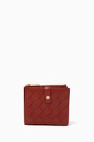 Intrecciato Leather Mini Bi-Fold Wallet - thumbnail