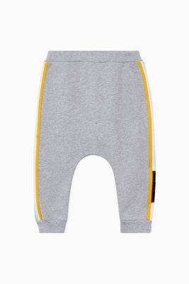 Embroidered Trim Sweatpants in Cotton Embroidered Trim Sweatpants in Cotton