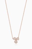 Tiffany Paper Flowers™ Pavé Diamond Flower Pendant in 18kt Rose Gold - thumbnail