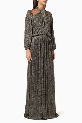 Shimmer Dress with Pleats Shimmer Dress with Pleats