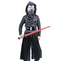 Obi-Wan Kenobi Jedi Knight Cosplay Costume Outfits Boys Movie Cosplay Cosplay Black Halloween Carnival Masquerade Event / Party Masquerade Leotard / Onesie Belt Mask Lightinthebox