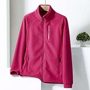 Women's Hiking Windbreaker Hiking Fleece Jacket Polar Fleece Winter Outdoor Thermal Warm Windproof Quick Dry Lightweight Outerwear Winter Jacket Trench Coat Skiing Ski  Snowboard Fishing Black Lightinthebox