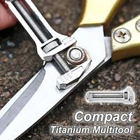 Mini Multitool Wrench - Compact Titanium Multitool, Tispanner A Compact Titanium Multitool Always Within Reach, Mini Alloy Multi-tool for Everyday Prep, Keychain Bottle Opener Mini Spanner Lightinthebox