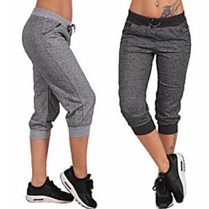 Women Sweatpants Joggers Athleisure Bottoms Summer Fitness Running Jogging Breathable Soft Sport Black Gray miniinthebox