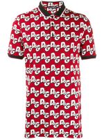 Dolce & Gabbana logo print polo shirt - Red - thumbnail