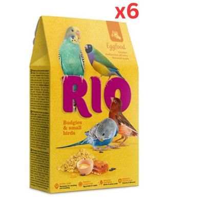 RIO Eggfood For Budgies And Small Birds 250g (Pack Of 6) RIO Eggfood For Budgies And Small Birds 250g (Pack Of 6)