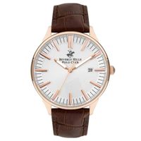 Beverly Hills Polo Club Men's Analog Display Watch & Leather Strap, Brown - BP3342X.432 Beverly Hills Polo Club Men's Analog Display Watch & Leather Strap, Brown - BP3342X.432