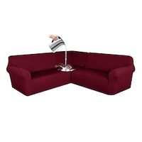 Waterproof Corner Sectional Couch Covers L Shape Sofa Cover Stretch Jacquard Soft Thick U Shaped Slipcovers Set Living Room Universal Non Slip Pet Dog Furniture Protector miniinthebox - thumbnail