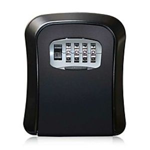 Decoration Password Key Box Cross-border Arc Aluminum Alloy Wall-mounted Password Box Construction Site Homestay Door Key Box 115X63MM Lightinthebox