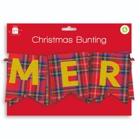 Decs Fabric Merry Christmas Bunting, XALGZ640