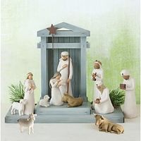 Resin Figurine Set Shepherde Hand Painted Decor Crib Nativity Catholic Valentines Day Gift Home Decorative Figurines Belen Decoration Lightinthebox - thumbnail