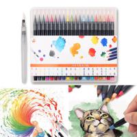 20 Colors Watercolor Calligraphy Drawing Painting Brush - thumbnail