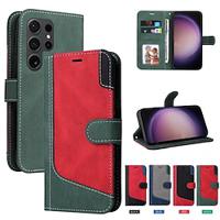 Phone Case For Samsung Galaxy S24 S23 S22 S21 S20 Ultra Plus FE A54 A34 A14 Wallet Case Magnetic Full Body Protective Kickstand Geometric Pattern TPU PU Leather Lightinthebox