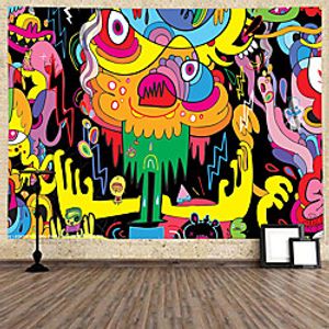 Abstract Cartoon Wall Tapestry Art Decor Blanket Curtain Hanging Home Bedroom Living Room Decoration miniinthebox
