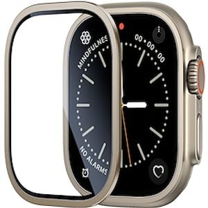 Watch Screen Protector Compatible with Apple Watch Ultra 49mm Max Coverage Touch Sensitive Bubble Free Tempered Glass Hard PC Watch Accessories miniinthebox