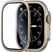 Watch Screen Protector Compatible with Apple Watch Ultra 49mm Max Coverage Touch Sensitive Bubble Free Tempered Glass Hard PC Watch Accessories miniinthebox - thumbnail