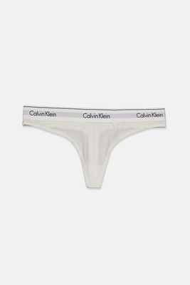 Womens Underwear Modern Cotton Thong  White