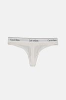 Womens Underwear Modern Cotton Thong  White - thumbnail