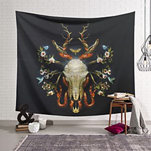 Wall Tapestry Art Decor Blanket Curtain Hanging Home Bedroom Living Room Decoration Polyester Skull Lightinthebox
