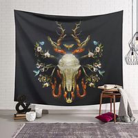 Wall Tapestry Art Decor Blanket Curtain Hanging Home Bedroom Living Room Decoration Polyester Skull Lightinthebox - thumbnail