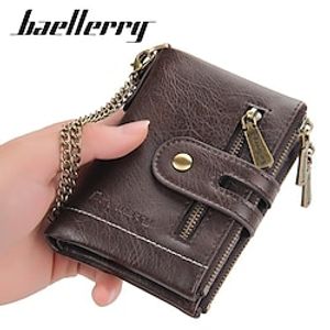 Card Holder Men Wallet Luxury Designer Purses Short Zipper Coin Purse  multi-card slot tri-fold wallet Card Holder With Chain Lightinthebox